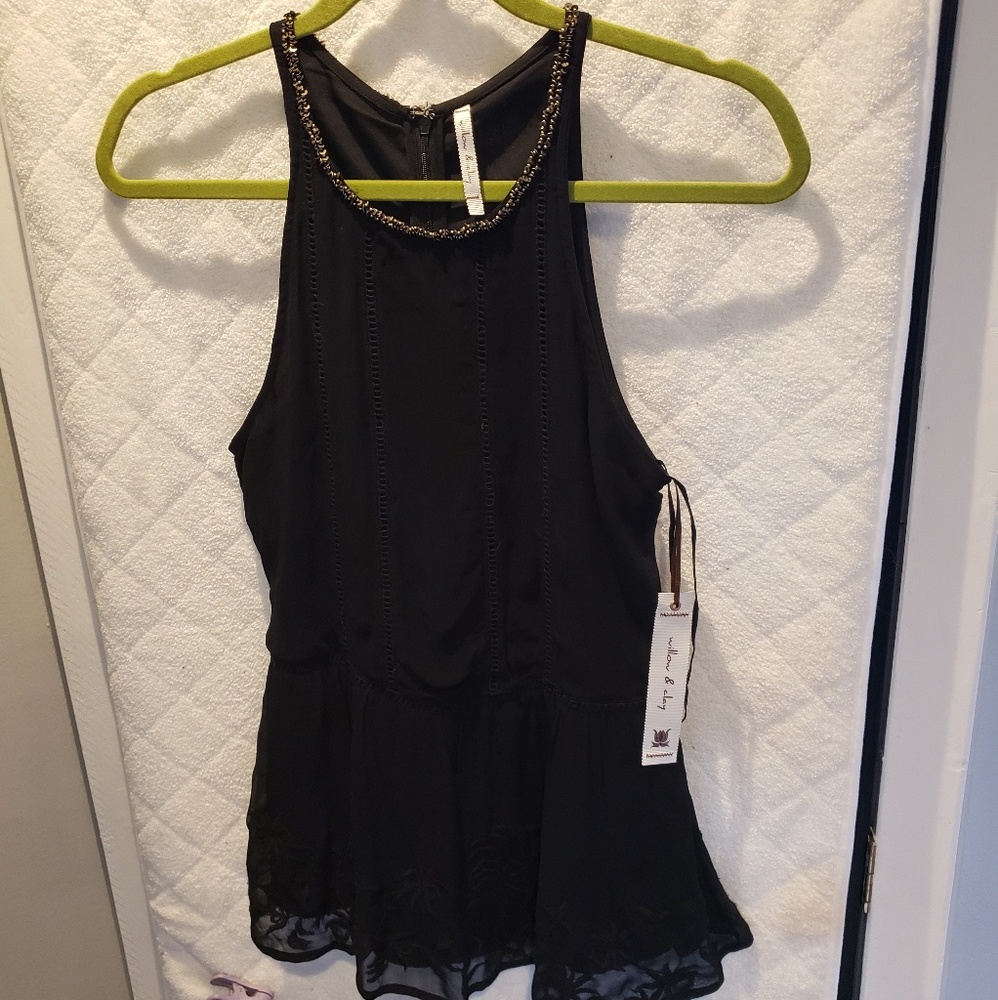 Dressy peplum tank